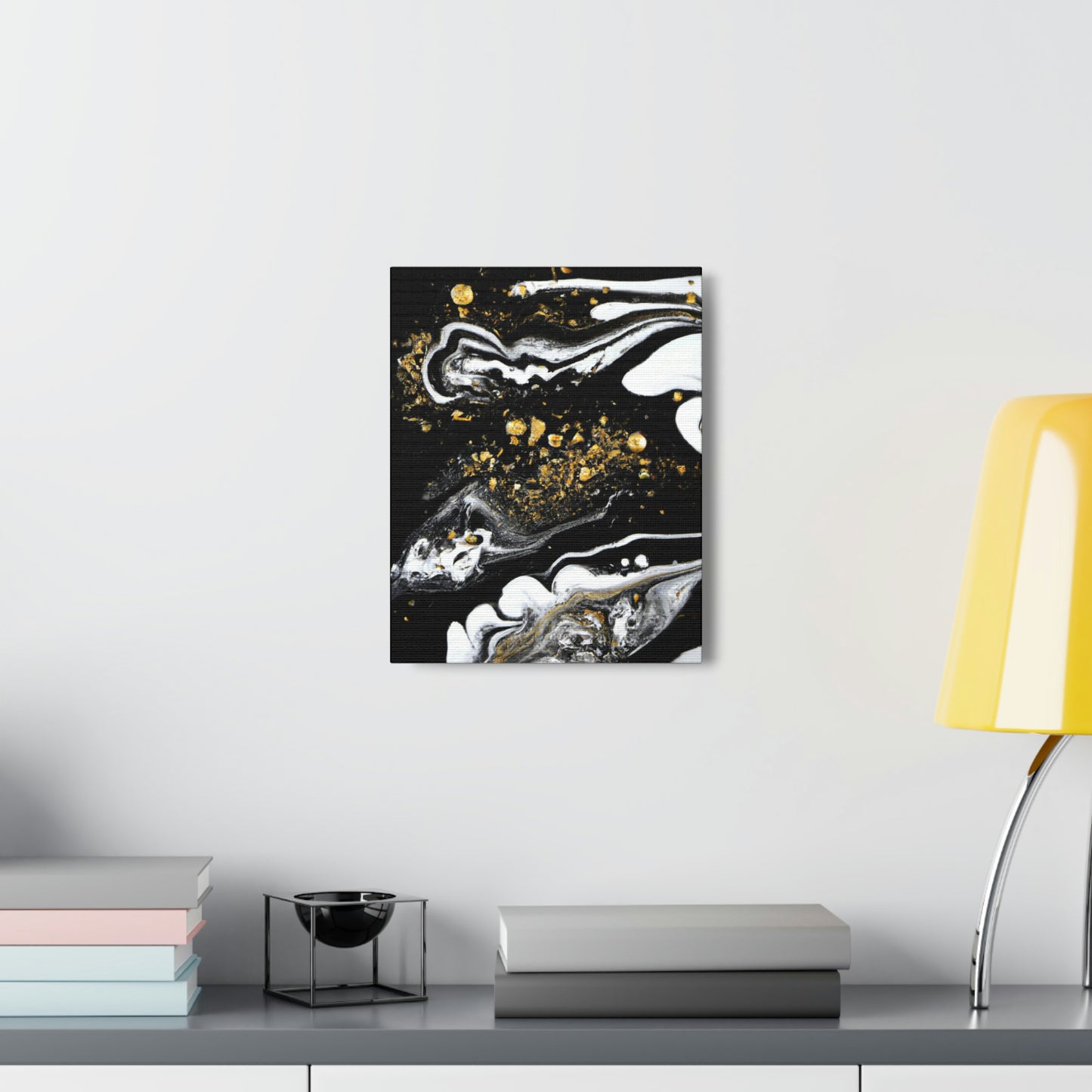 Golden Flow Fusion - Canvas