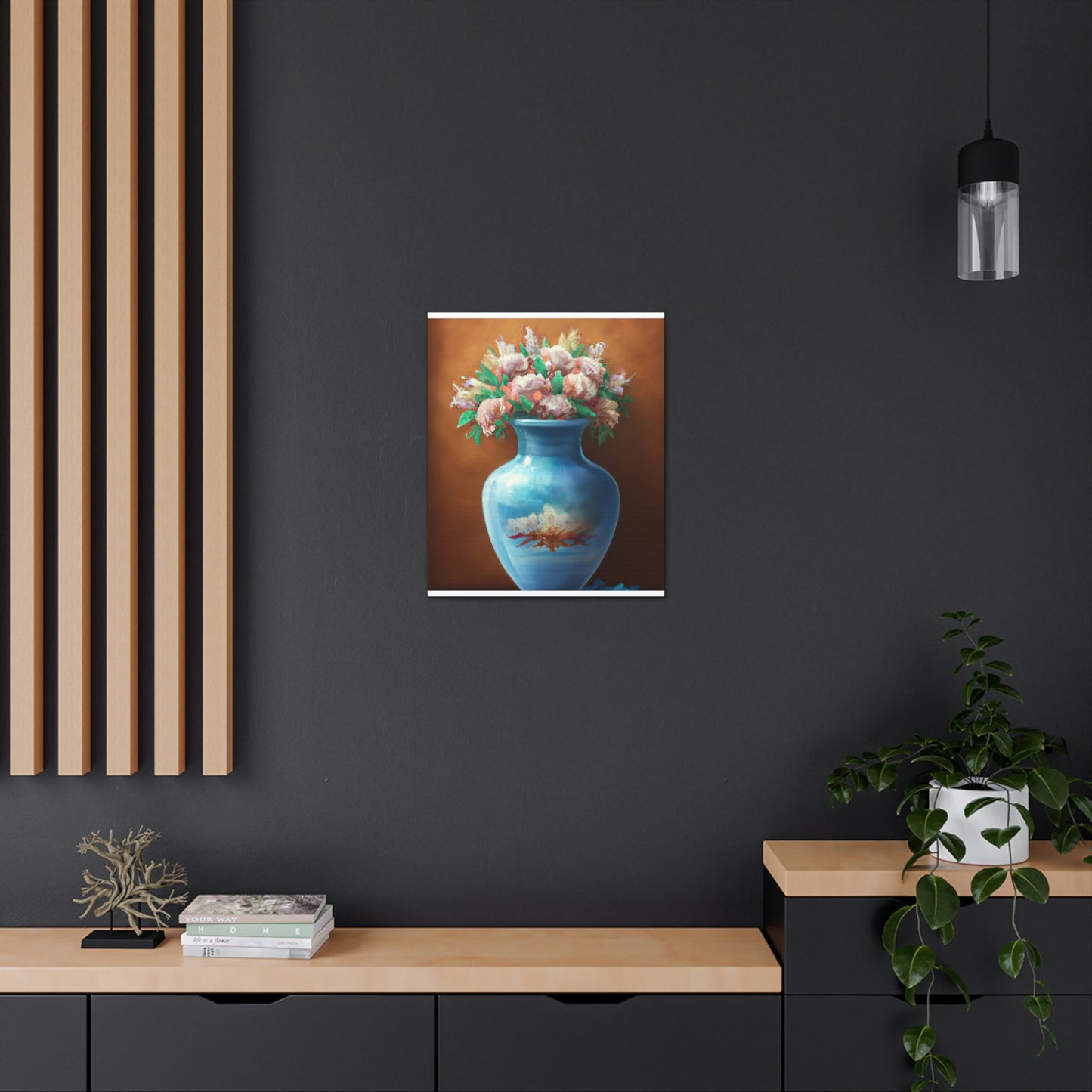 Floral Embellishment. - Canvas