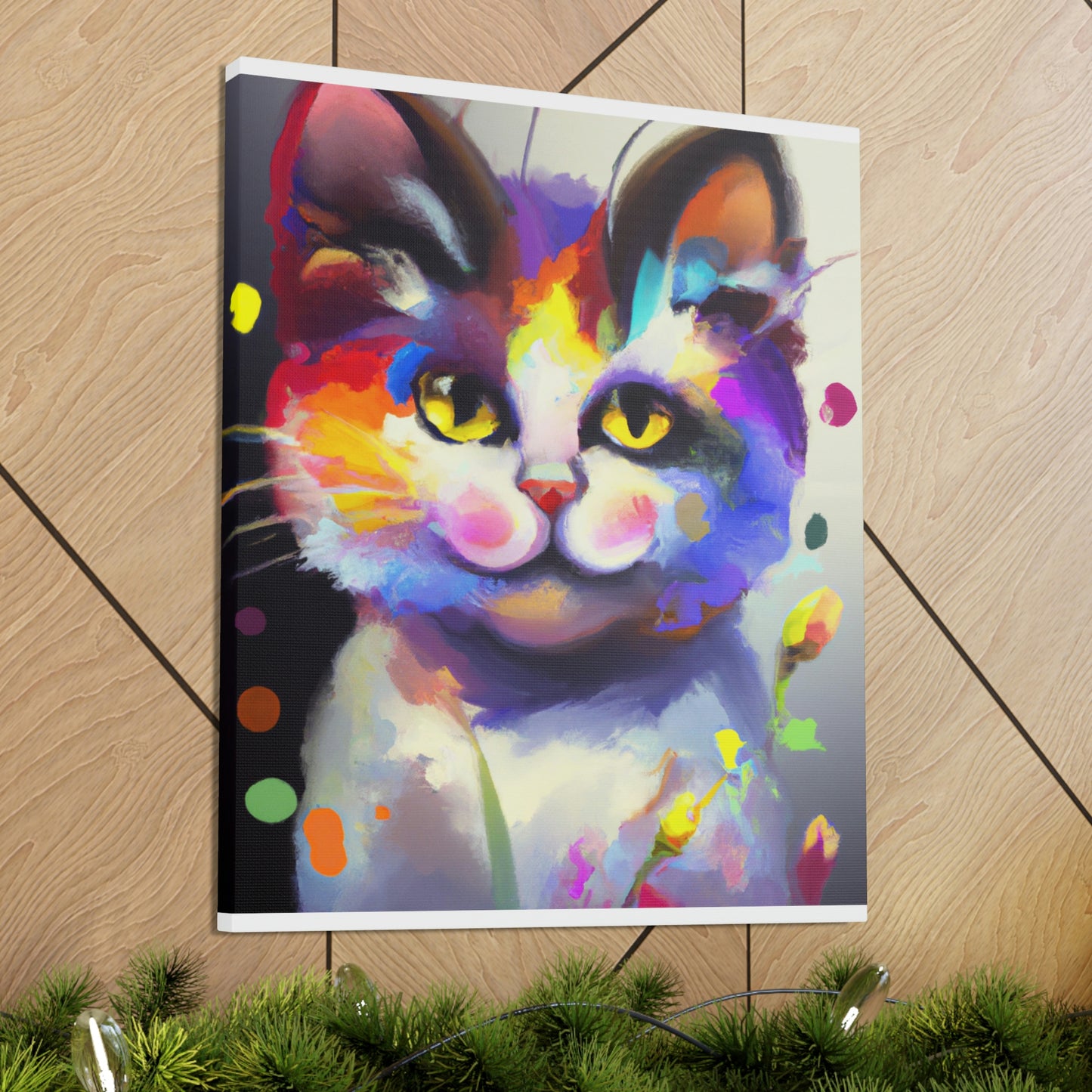 "Fur Florals" - Canvas