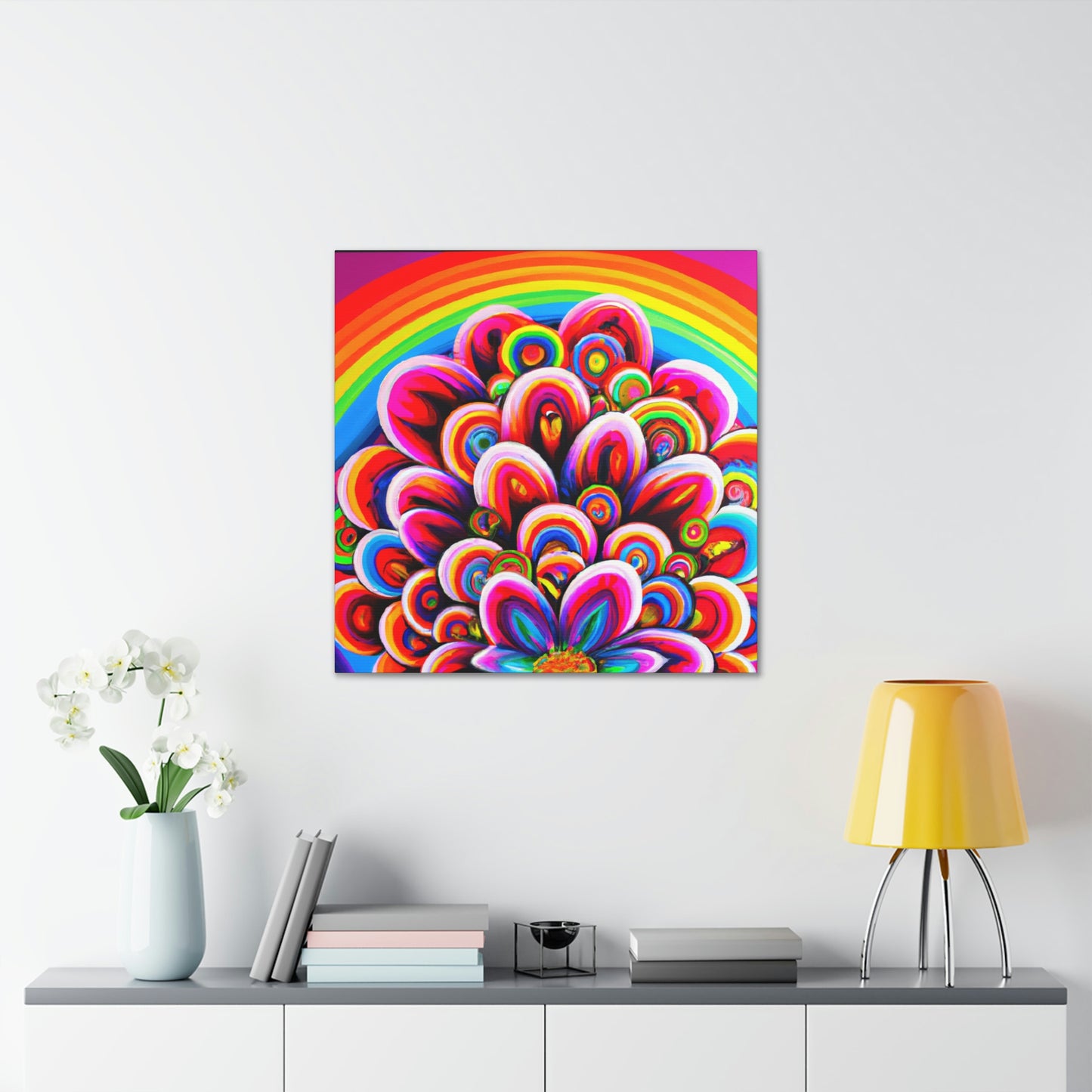 Vivacious Blooms. - Canvas