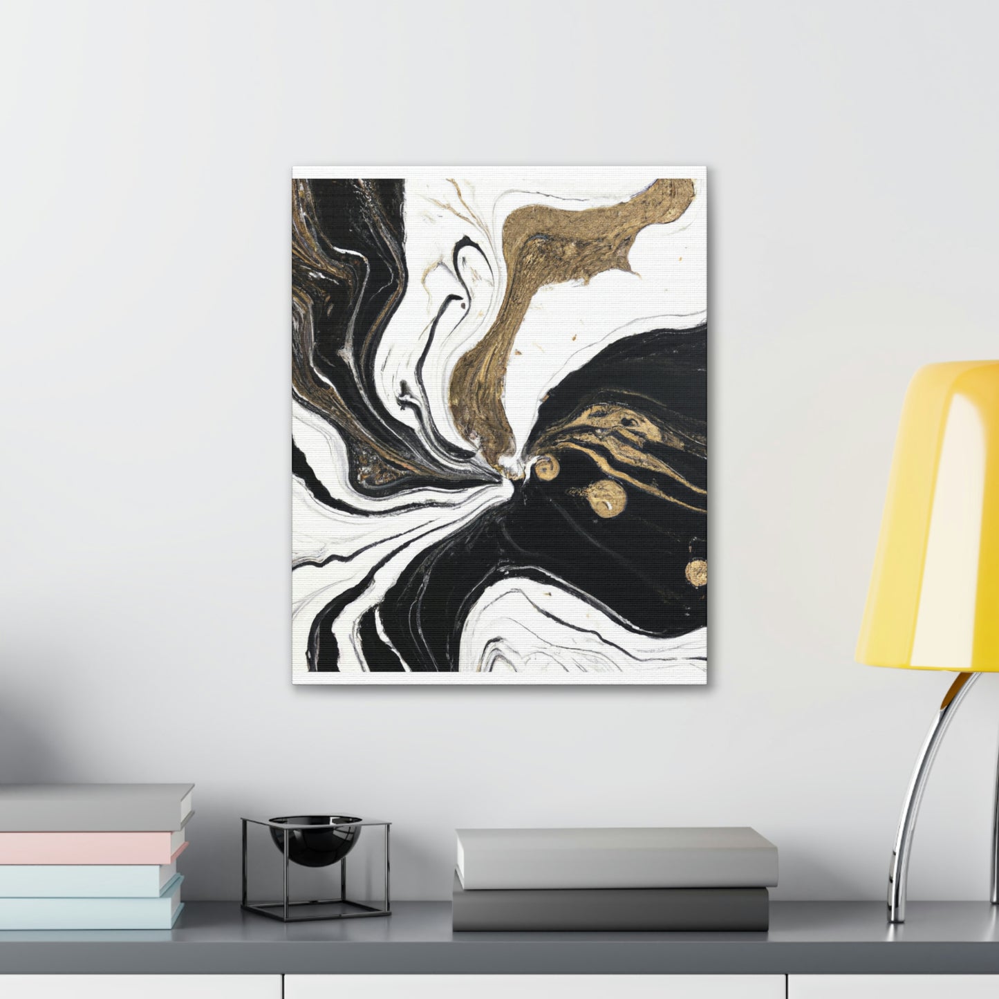 Golden Flux Flow. - Canvas