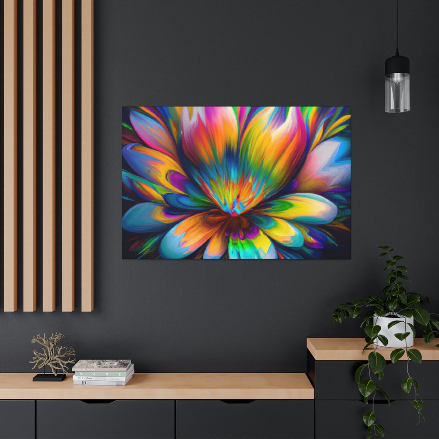 "Psychedelic Bloom" - Canvas