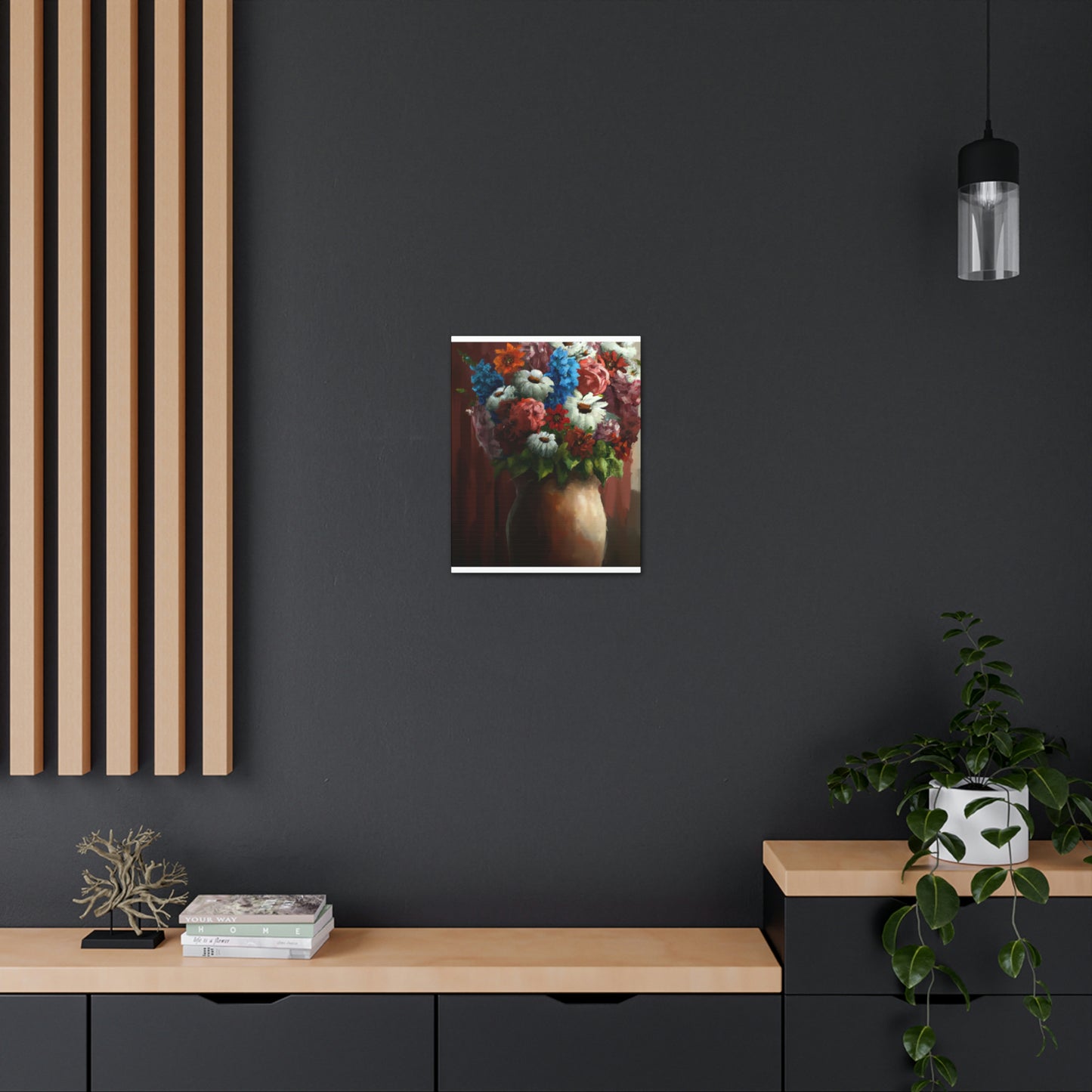 Vibrant Petal Bouquet. - Canvas