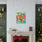 Vivid Floral Vibe. - Canvas