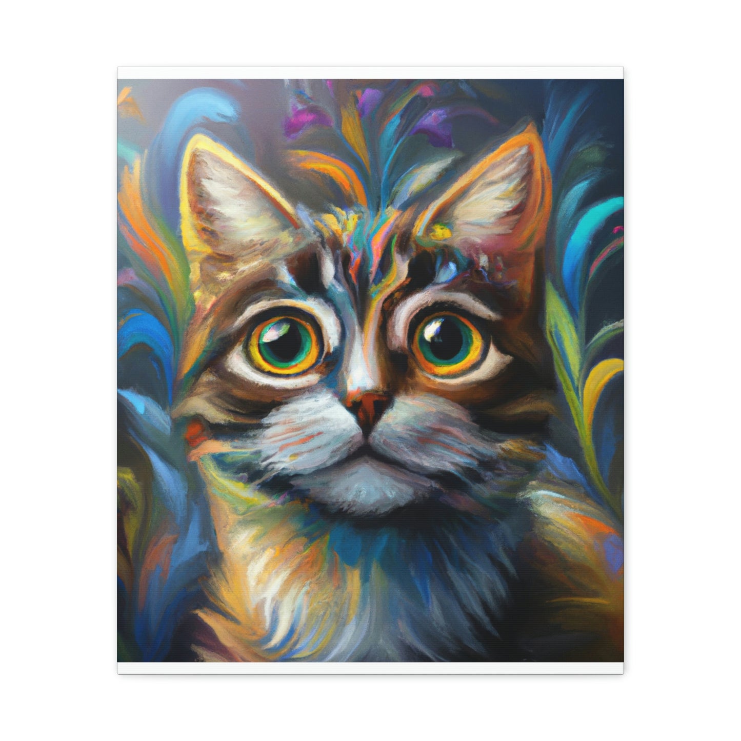 Rainbow Whiskers. - Canvas