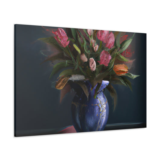 "Floral Finesse Flourish - Canvas