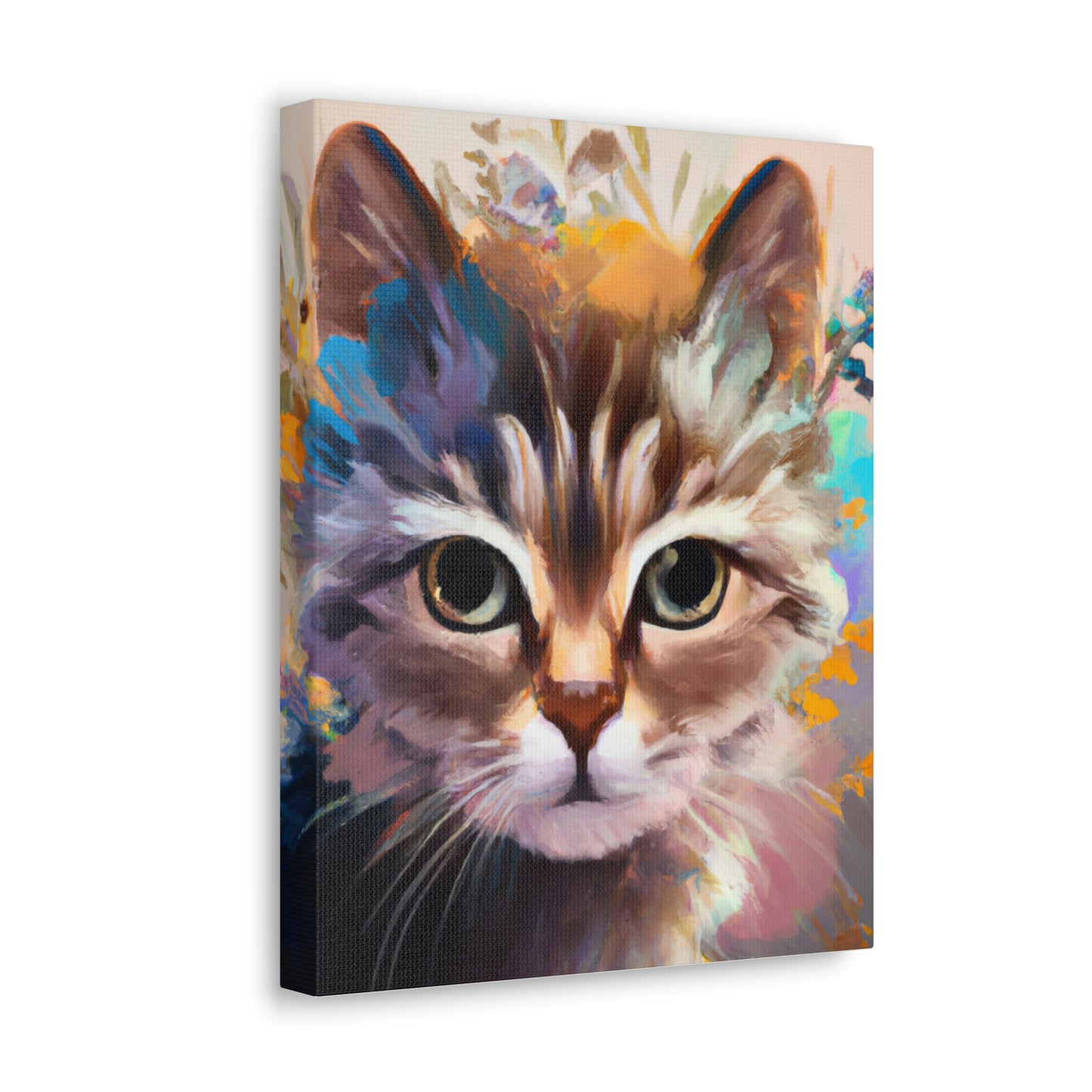 Feline Floral. - Canvas