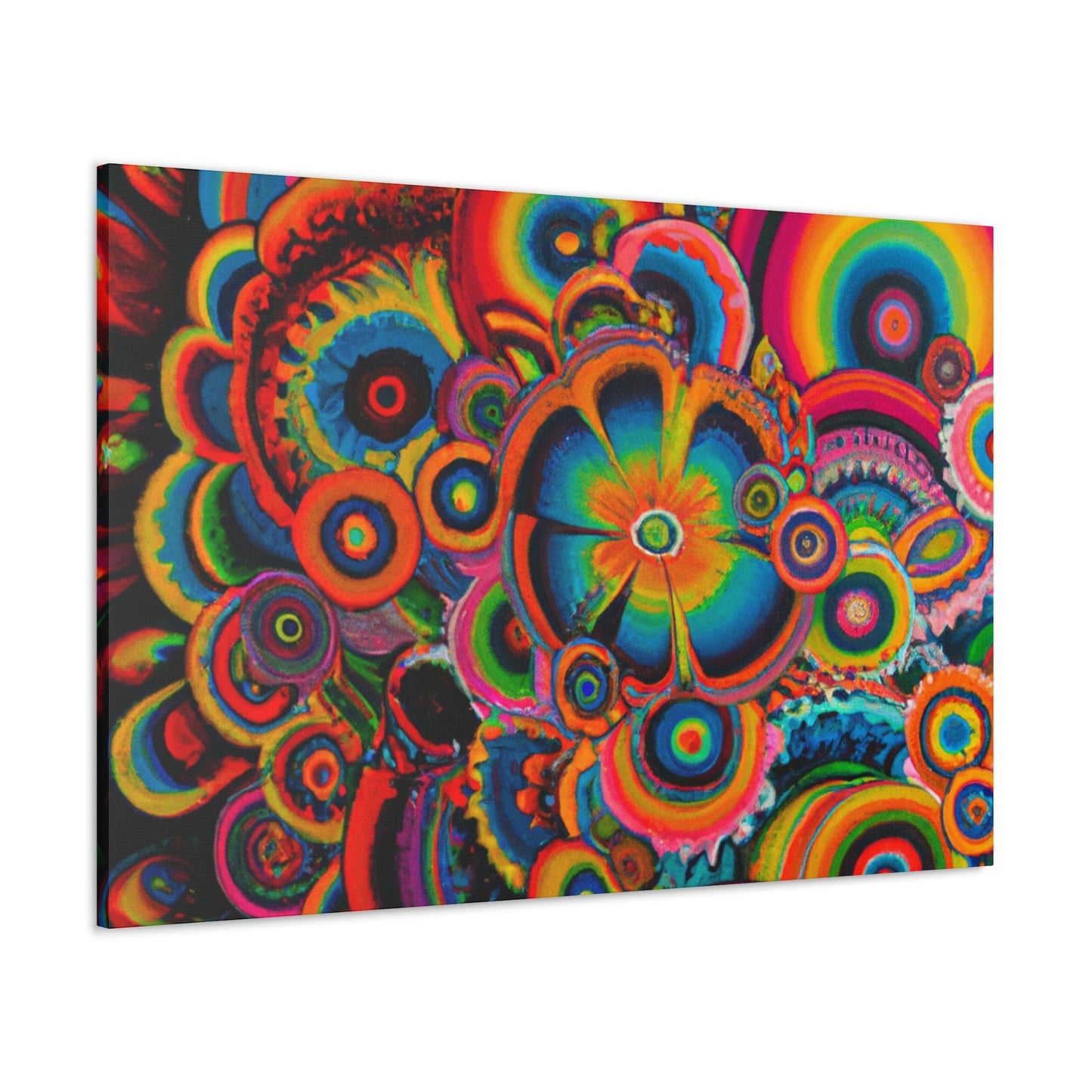 "Psychedelic Petals" - Canvas