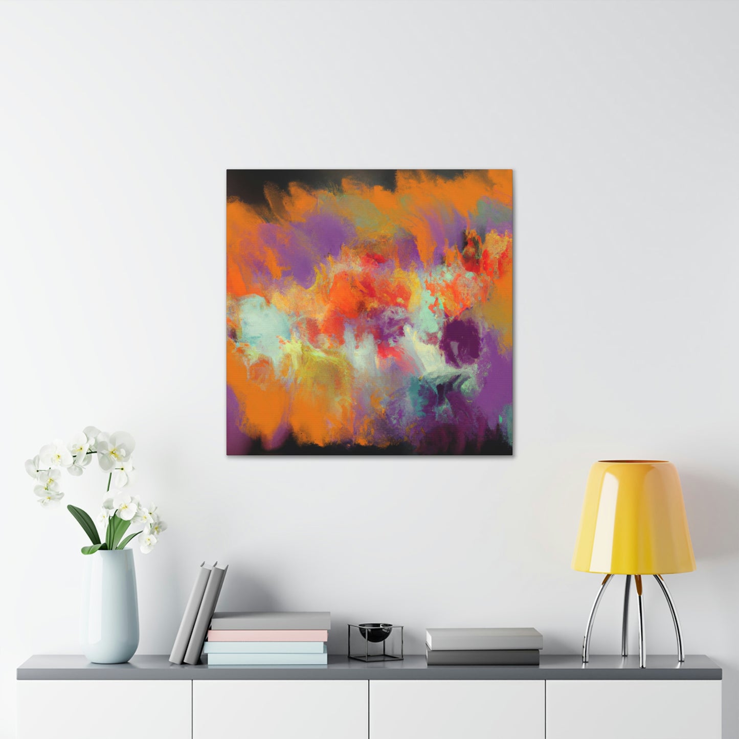 Coral Sparkle. - Canvas