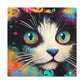 Feline Flourish. - Canvas