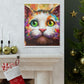 Feline Floral - Canvas