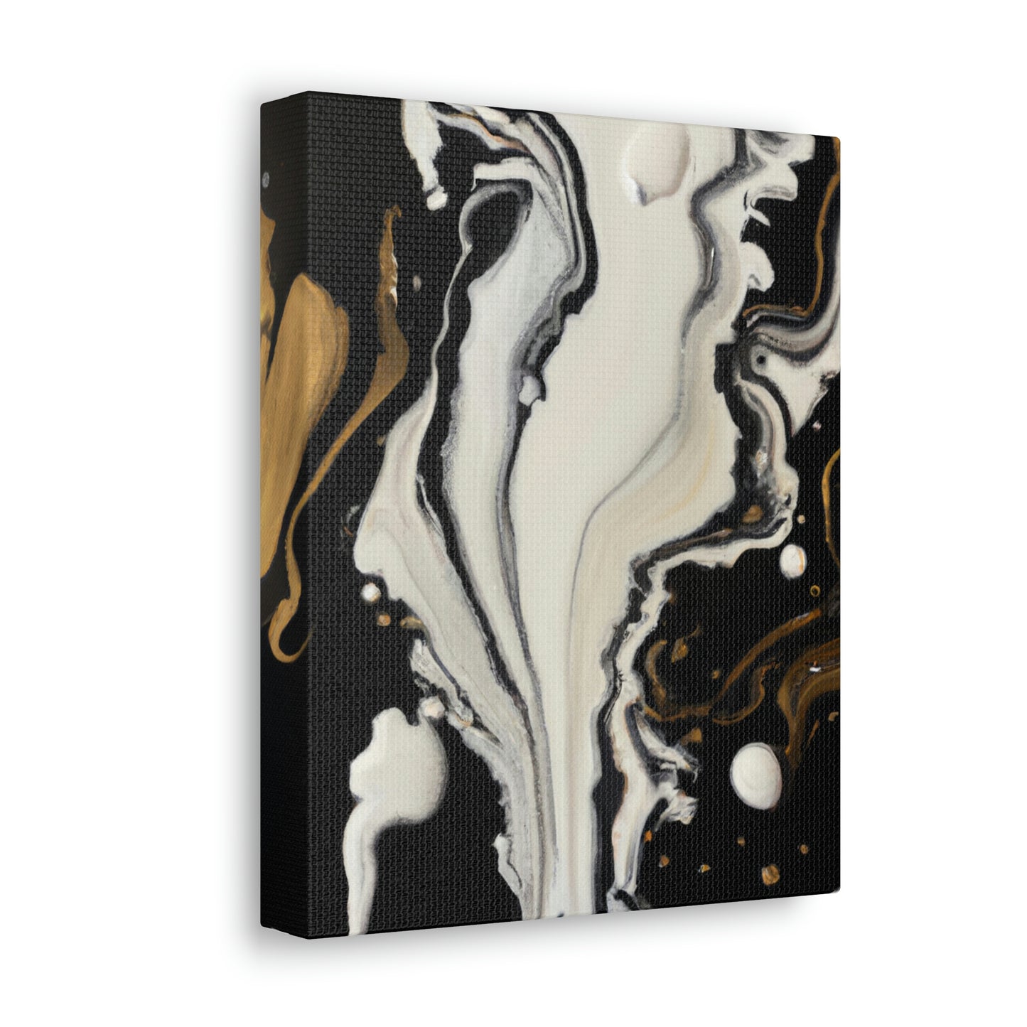 Gold Splash Galaxy. - Canvas