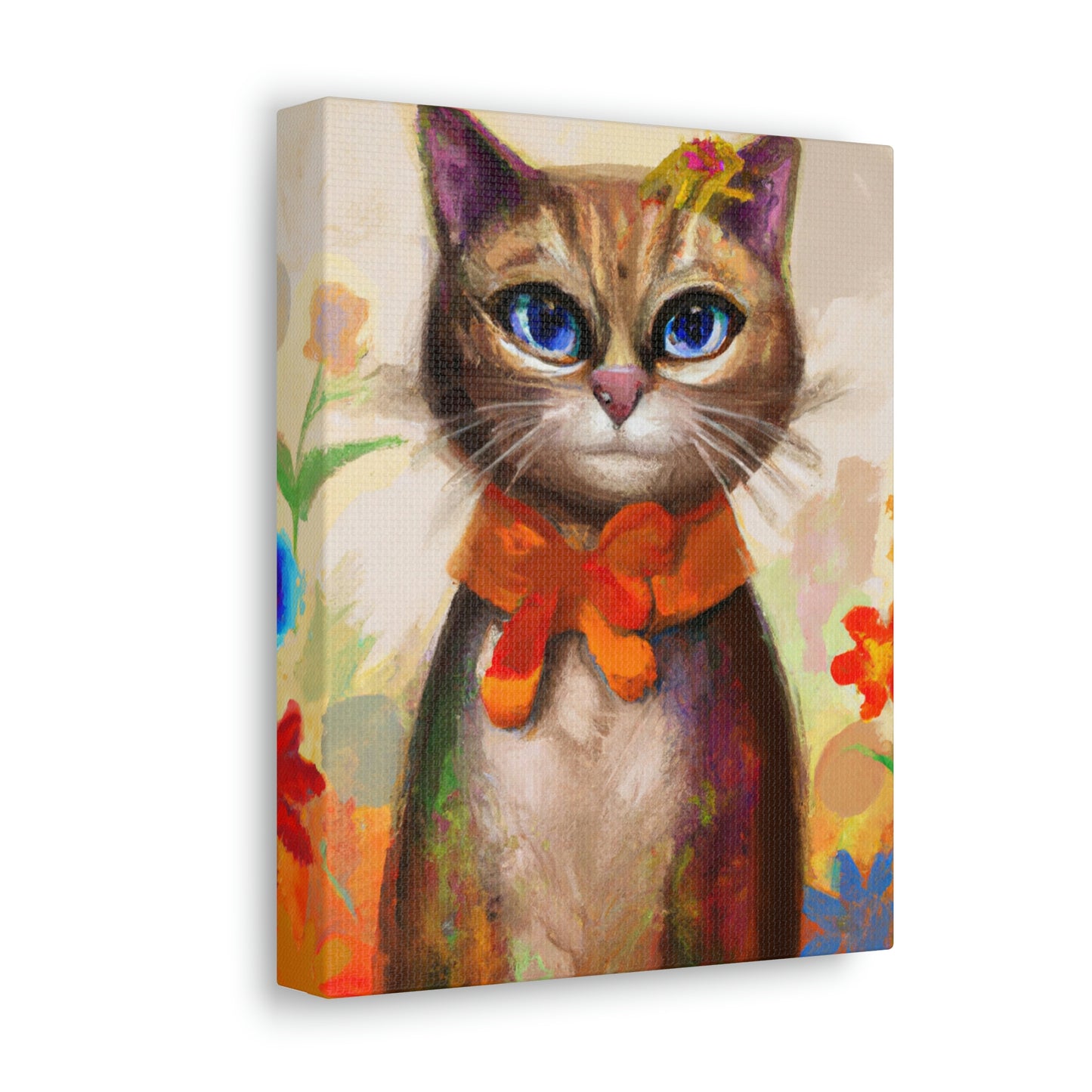 Feline Flora - Canvas