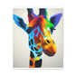 Vibrant Giraffe Dream. - Canvas