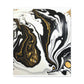 Ebony Gilded Flux - Canvas