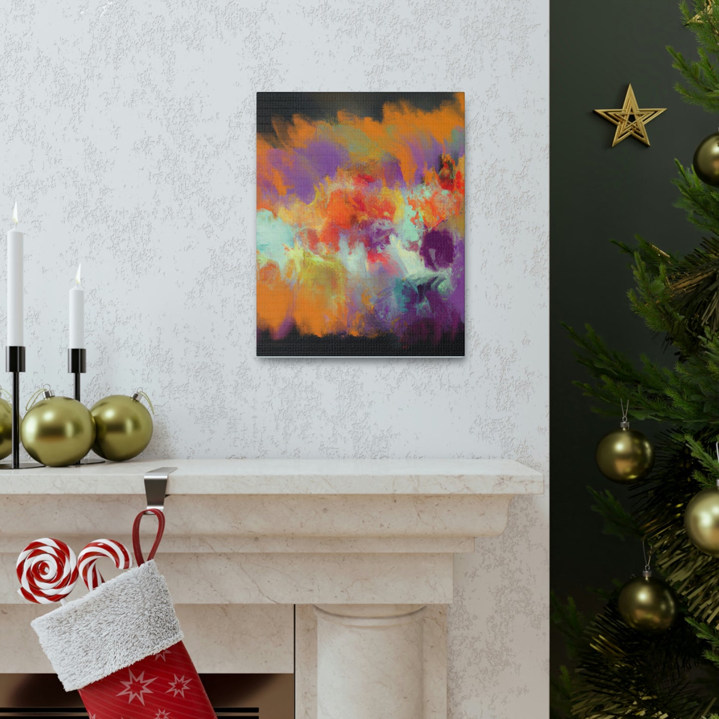 Coral Sparkle. - Canvas