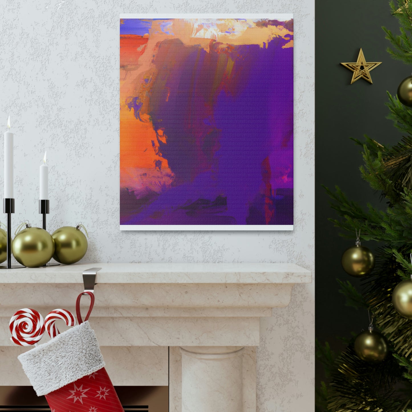 "Brushed Hues" - Canvas
