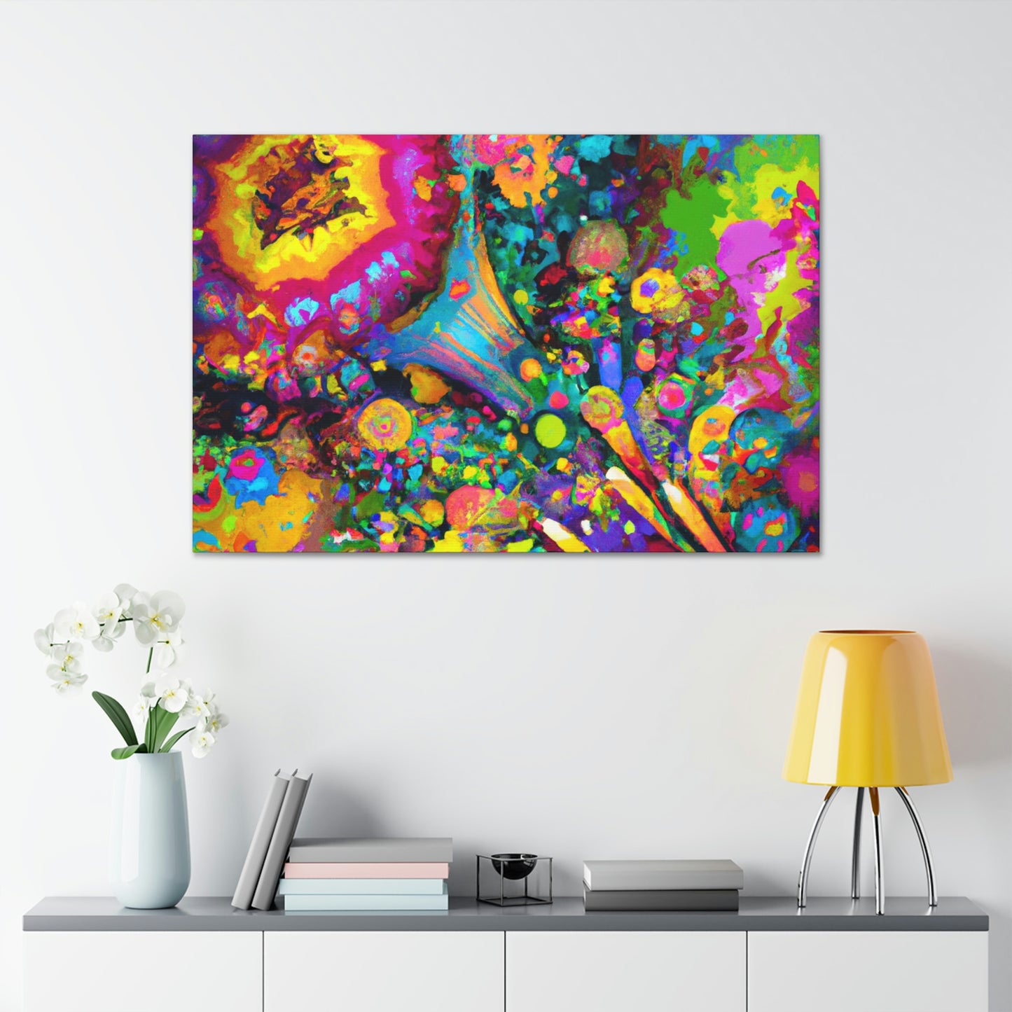 "Psychedelic Bloom" - Canvas