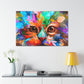 "Floral Feline" - Canvas
