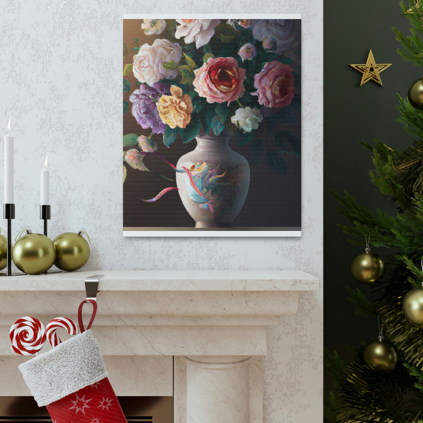 Blooming Petal Splendor - Canvas