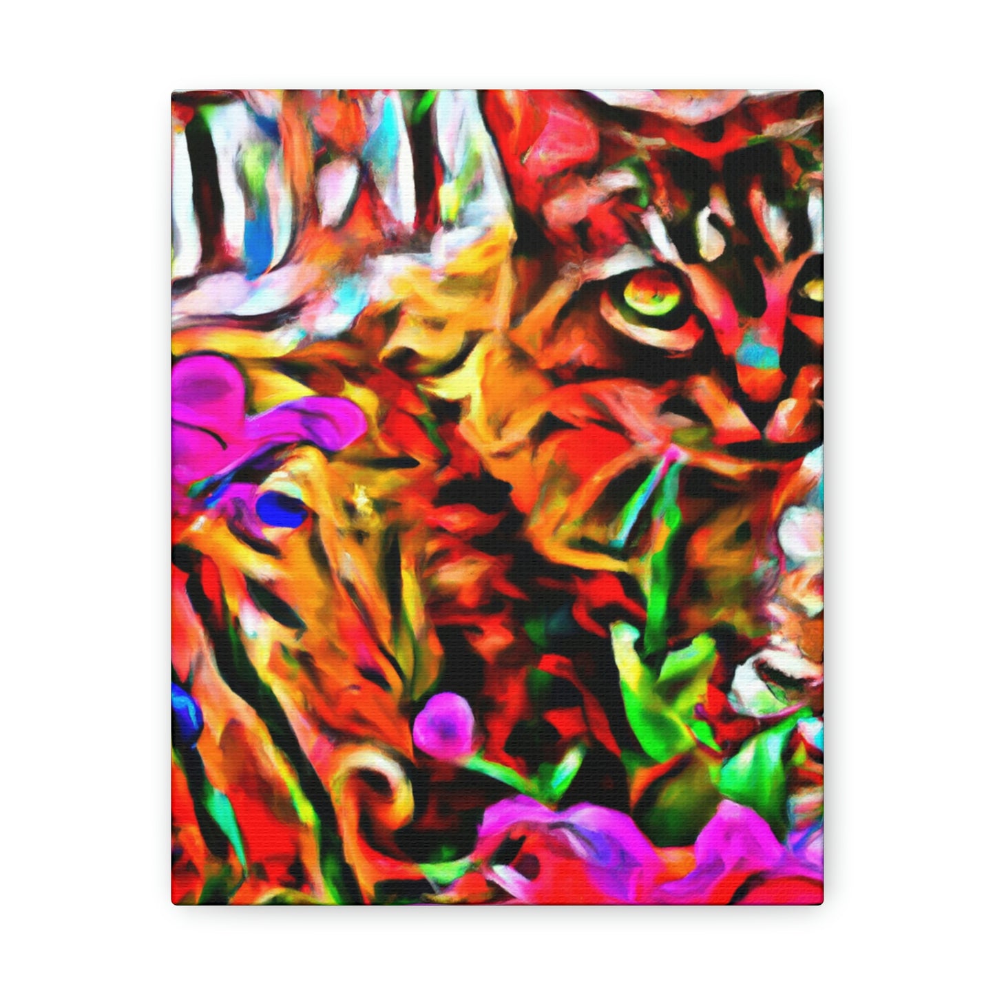 1. "Colored Flower Mix"
2. "Multi Flowered Cat"
3. "Digital Room Mix" - Canvas