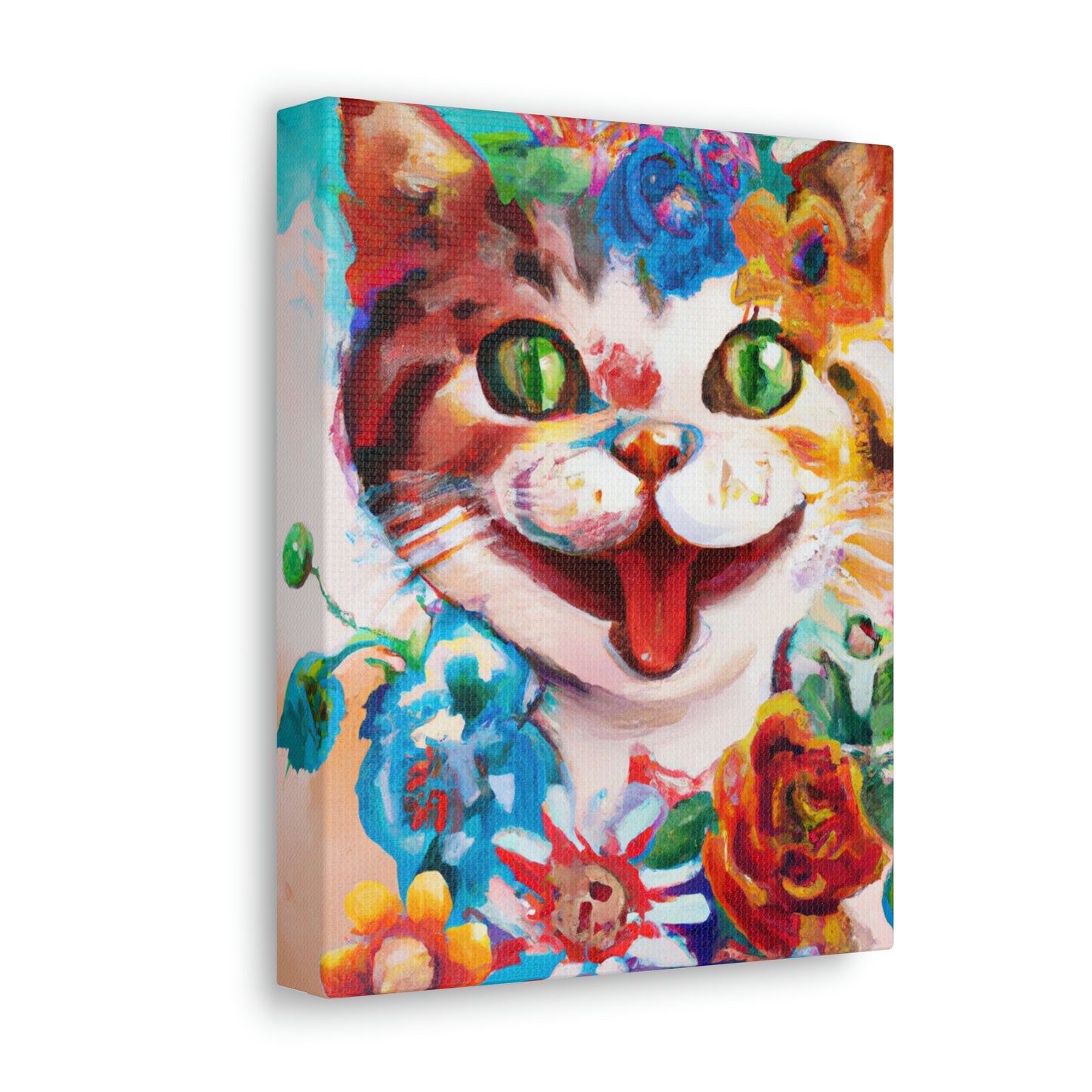 Feline Florals - Canvas