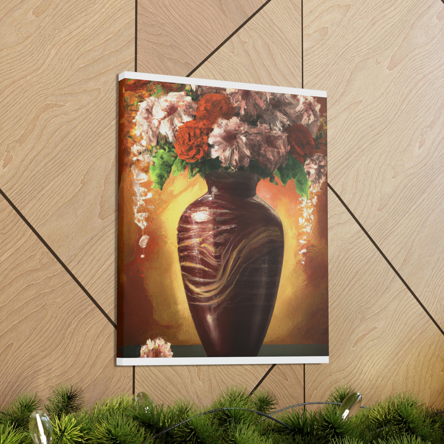 Floral Marvel Scene - Canvas