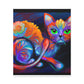 Feline Blooms. - Canvas