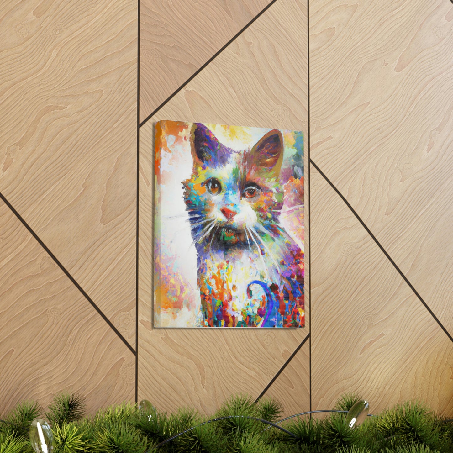 Bloomy Feline! - Canvas