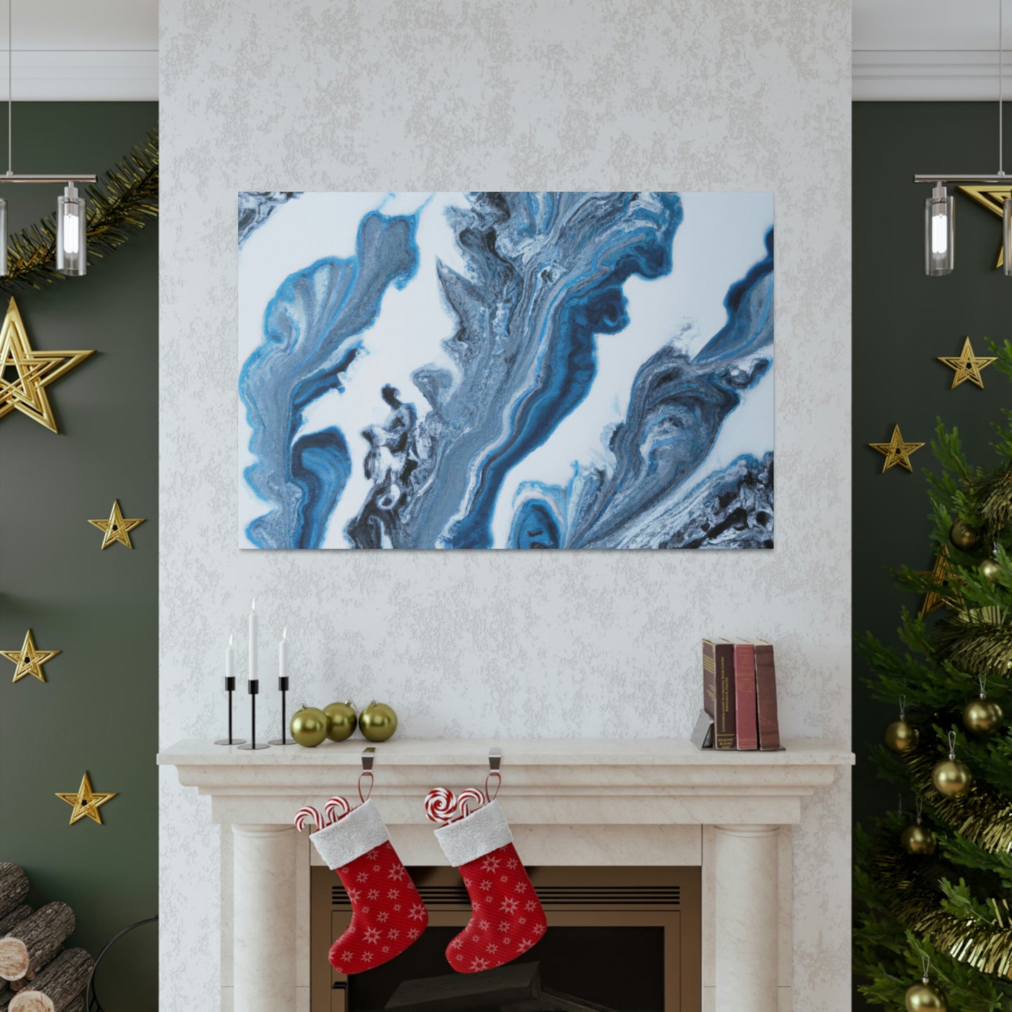 Blue Whirl - Canvas