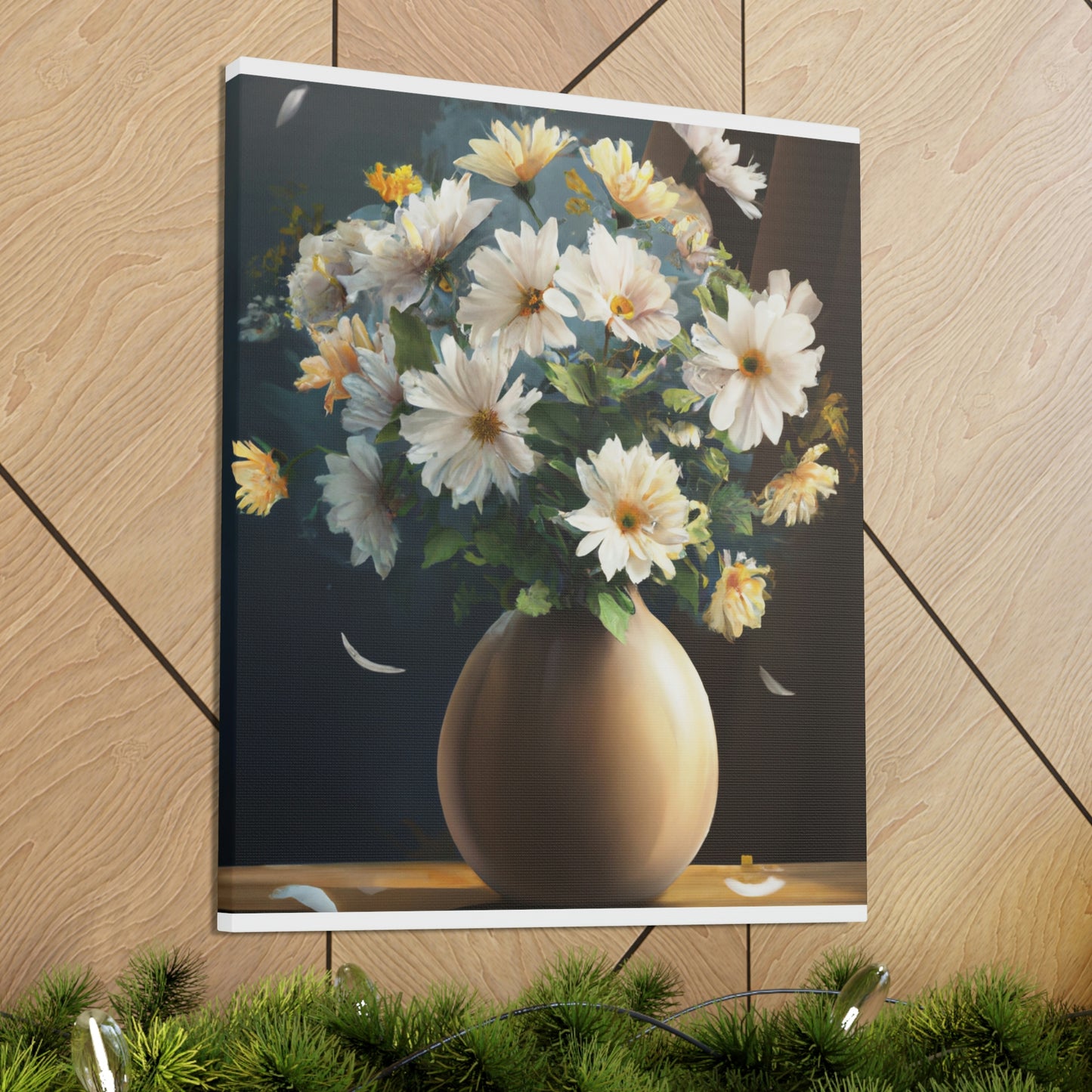 Vase Floral Splendor - Canvas