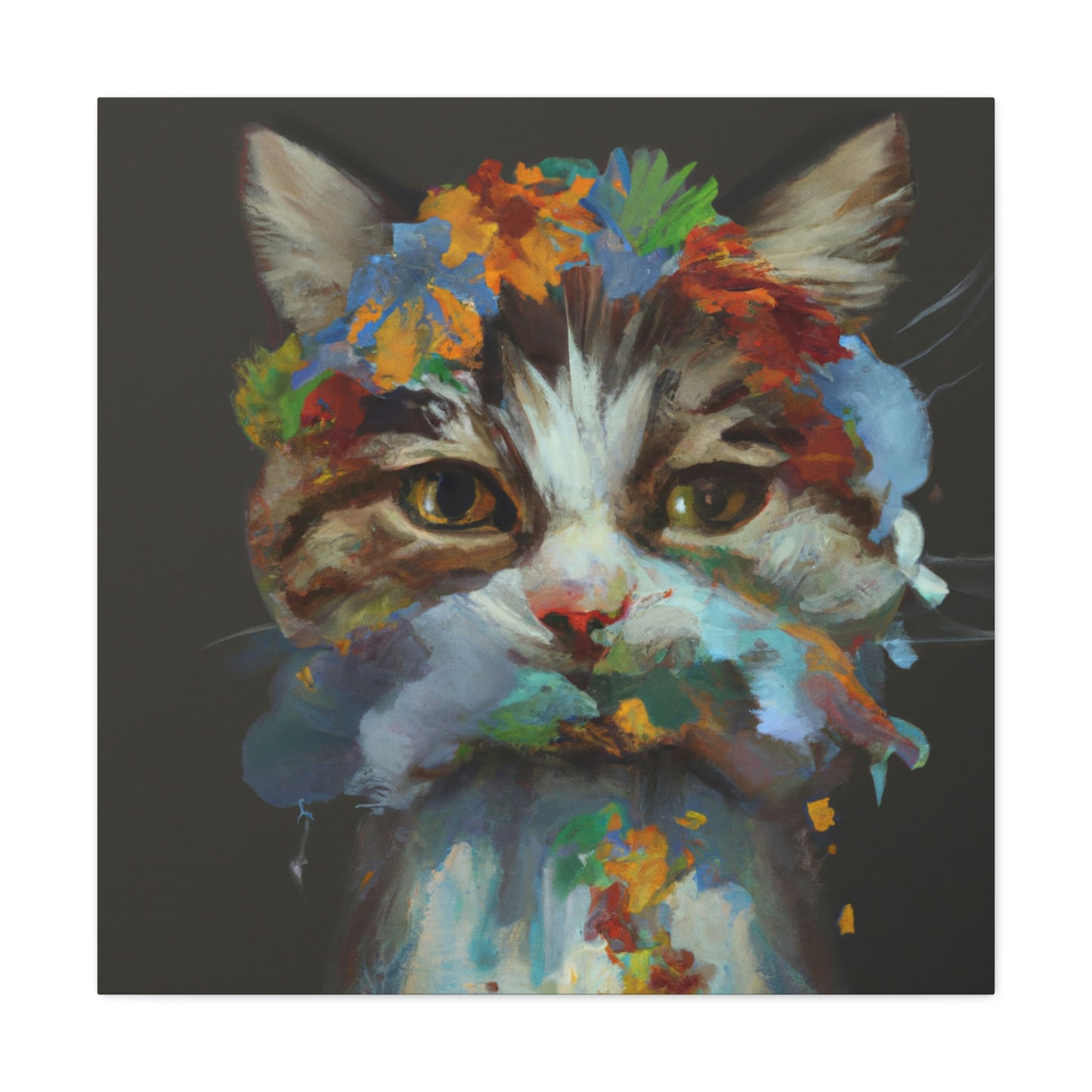 Daisycat. - Canvas