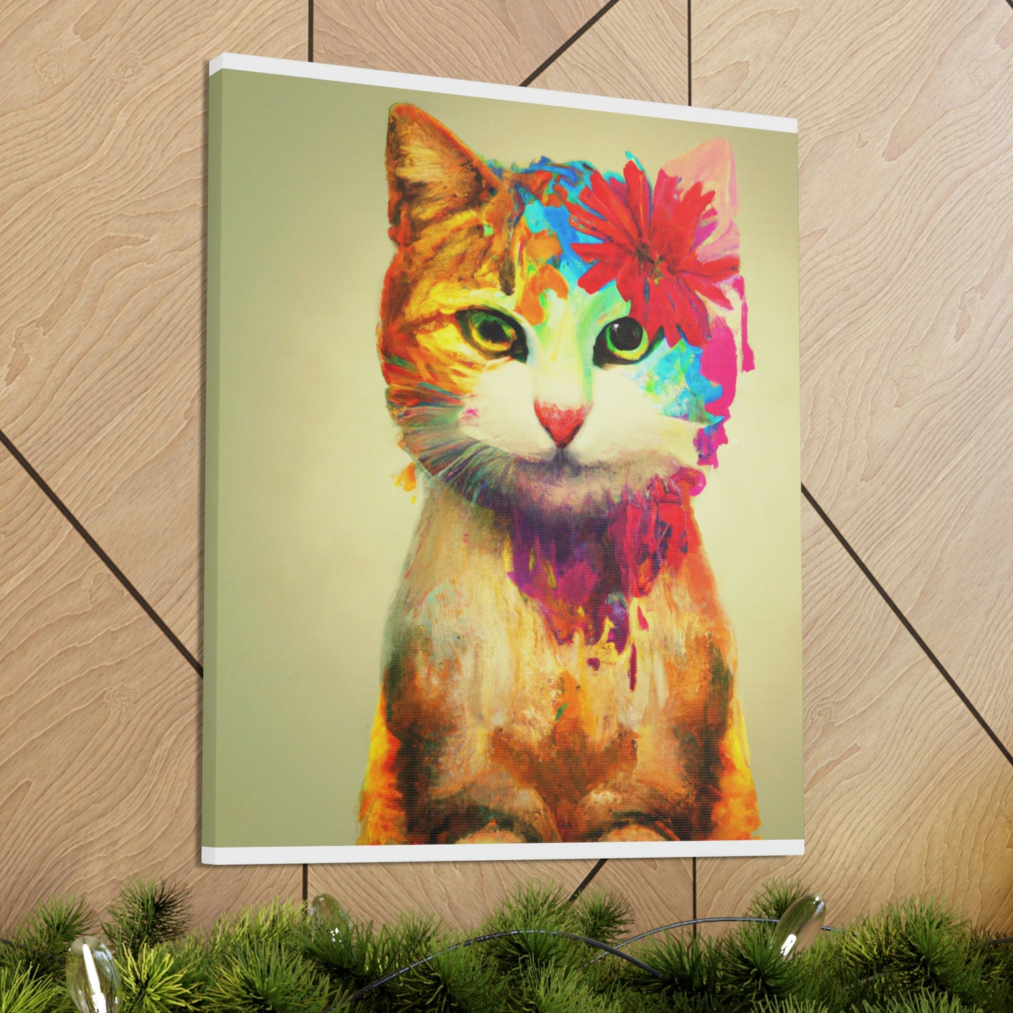 Flower Cat - Canvas