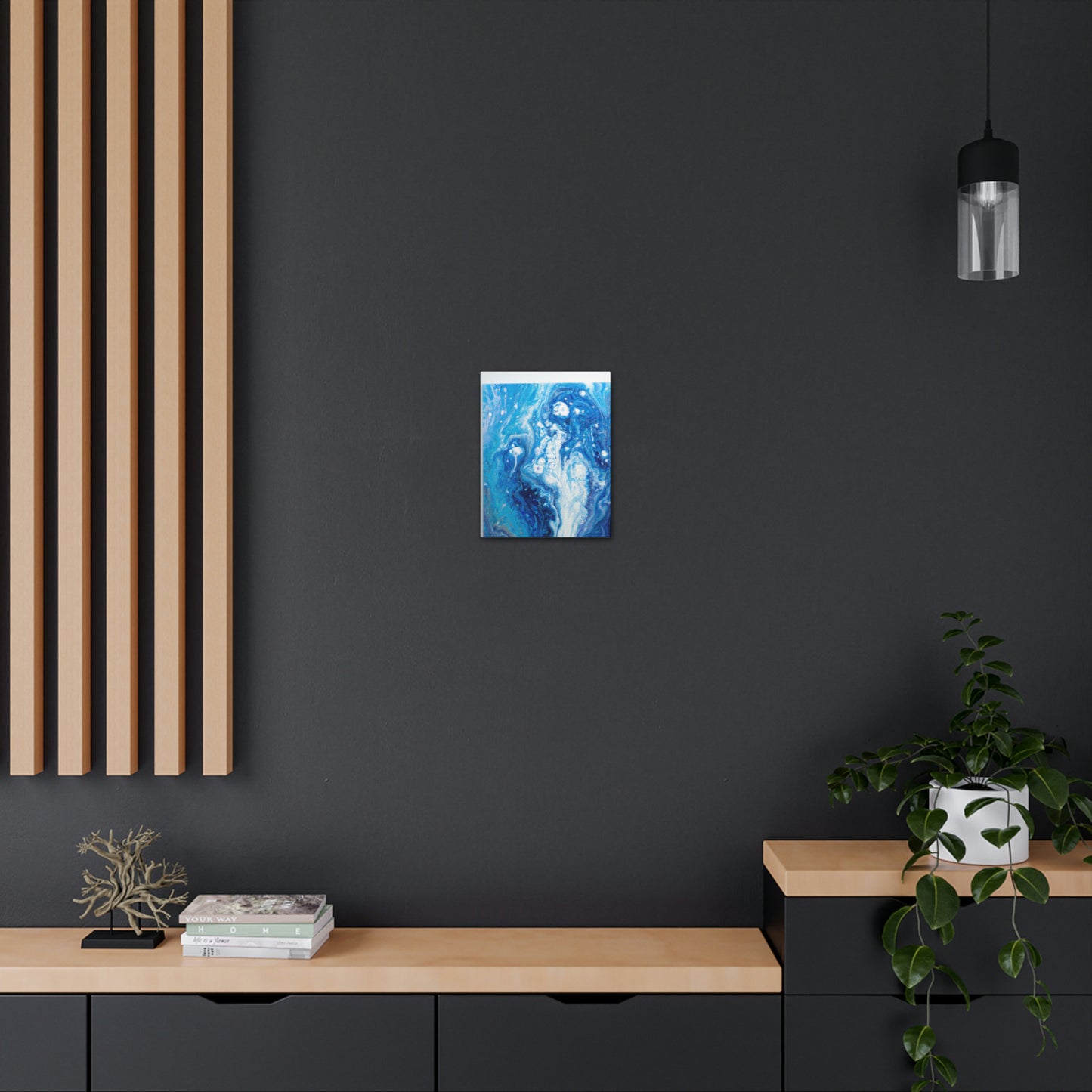 Cerulean Flow. - Canvas