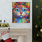 Floral Feline. - Canvas