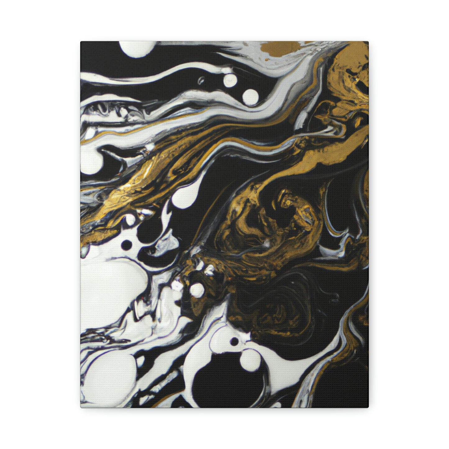 Neon Shadow Pour. - Canvas