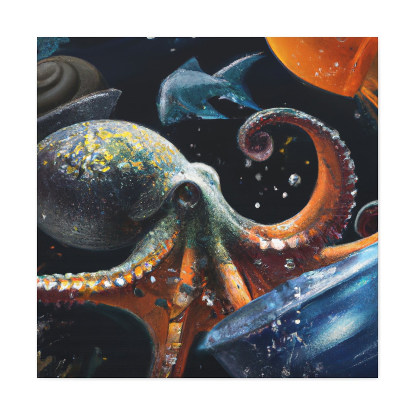 Oceanic Coral Scene - Canvas