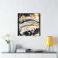 Golden Flux Swirls - Canvas