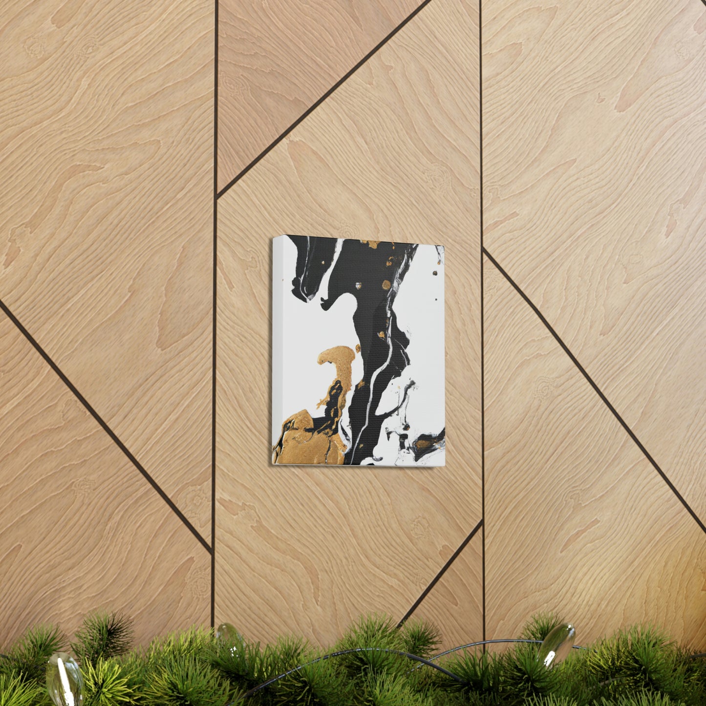 Midnight Gilded Bloom - Canvas