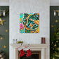 Bright Cat Blooms - Canvas
