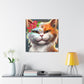 Feline Flora - Canvas