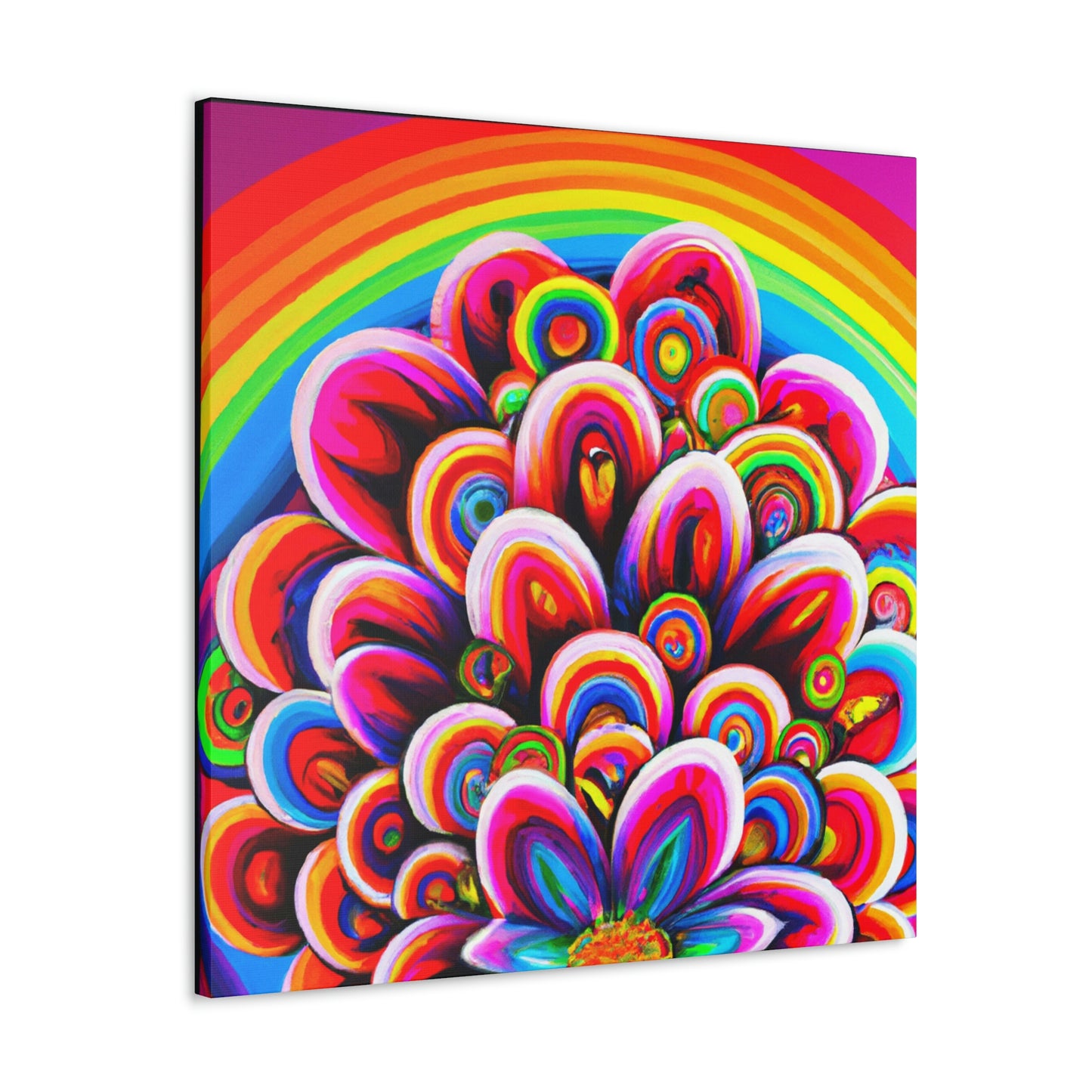 Vivacious Blooms. - Canvas