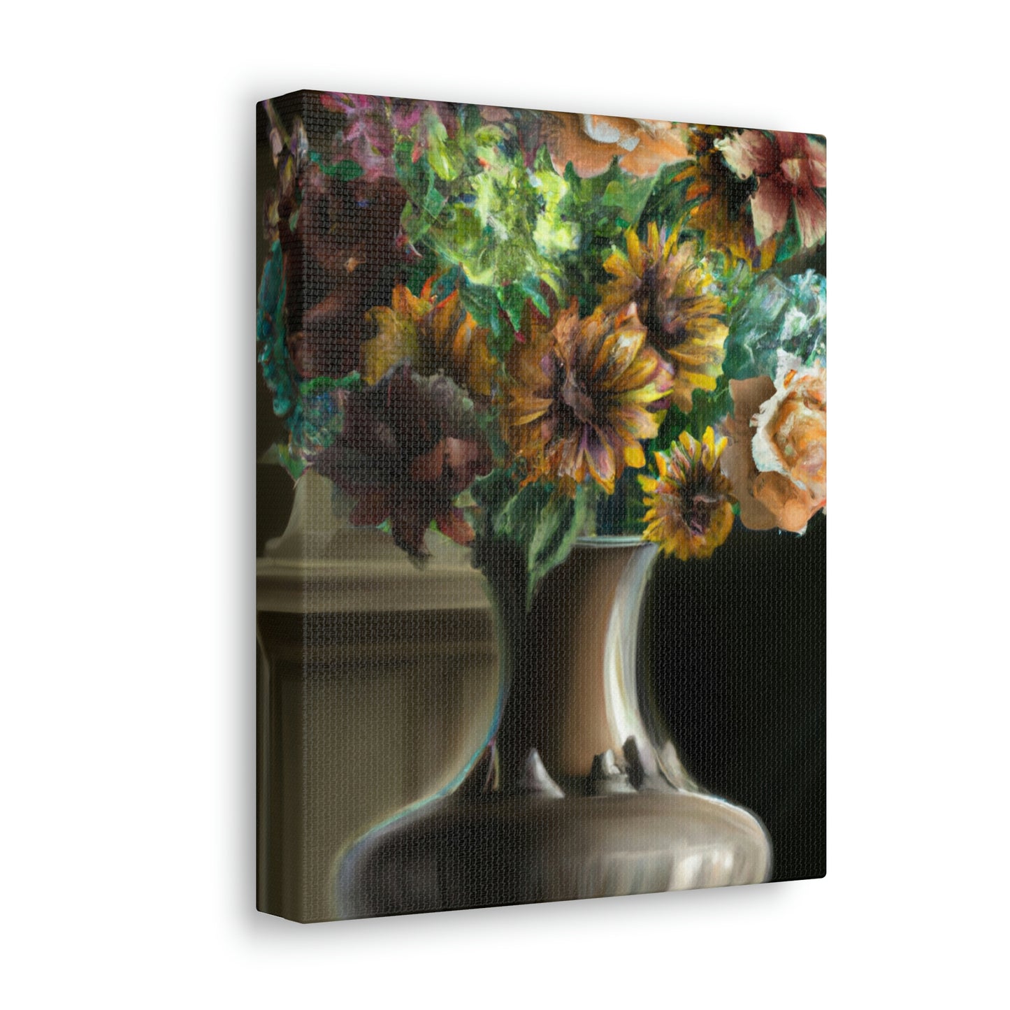 "Delicate Blossoms Vase." - Canvas