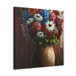 Vibrant Petal Bouquet. - Canvas