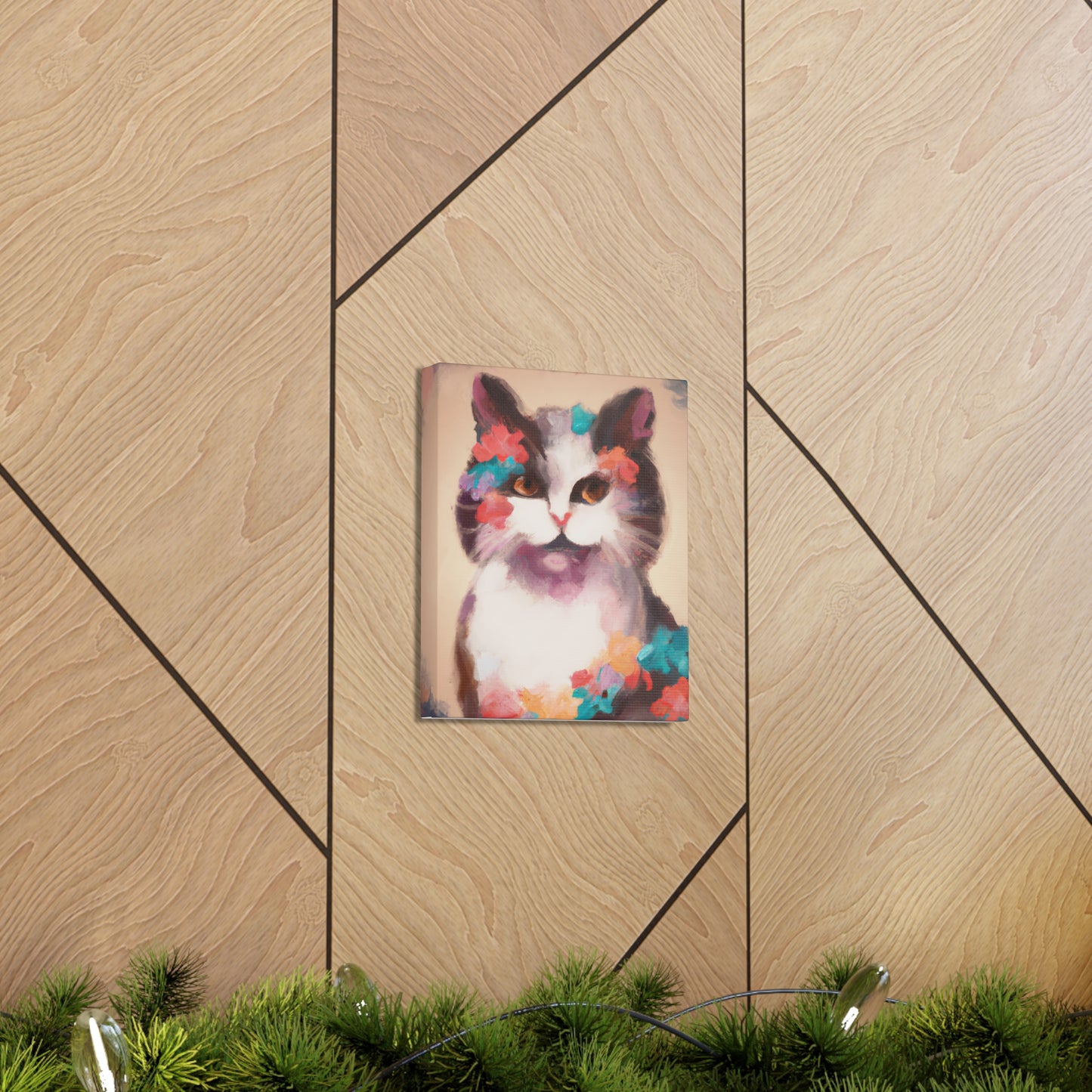 Kitty Blooms - Canvas