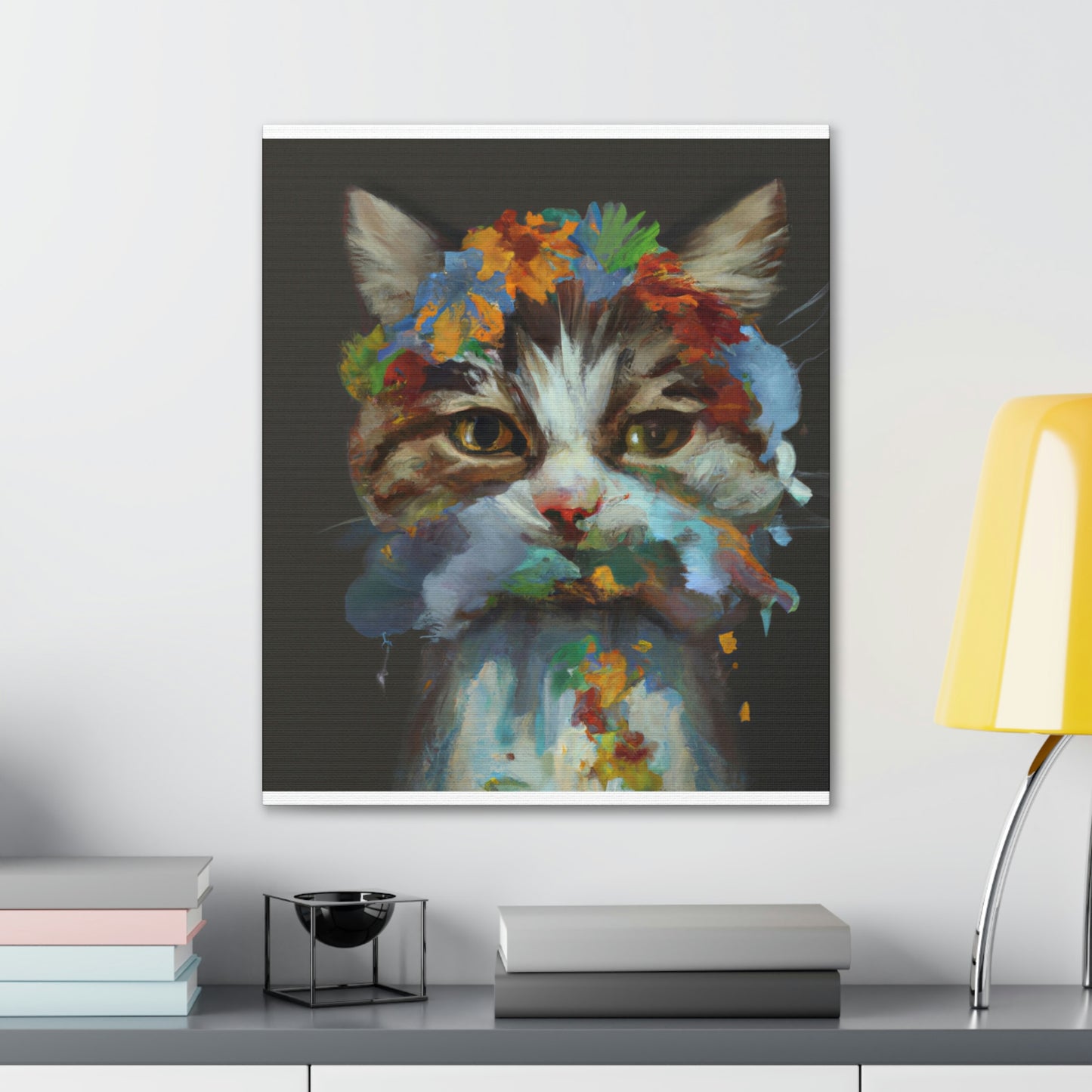 Daisycat. - Canvas