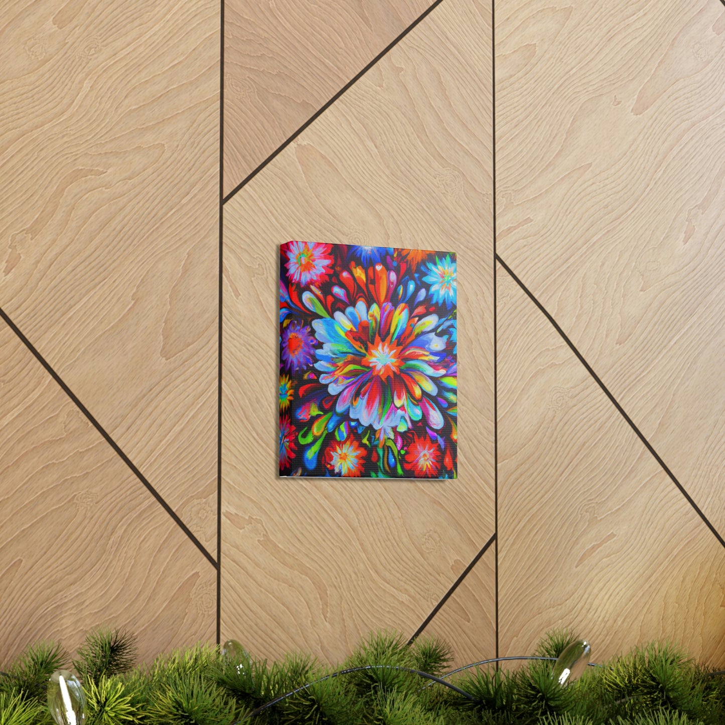 Vivid Floralscape. - Canvas
