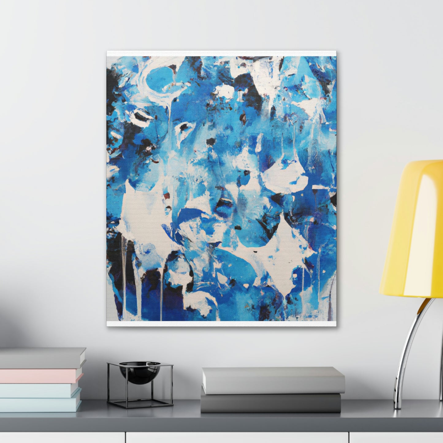 Blue Intricate Tiles - Canvas