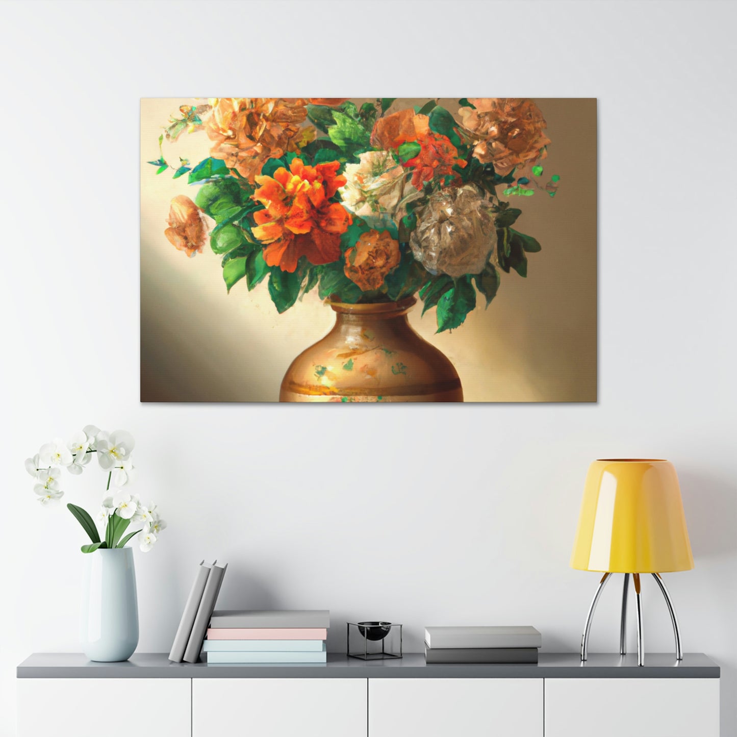 Floral Finesse Honed. - Canvas