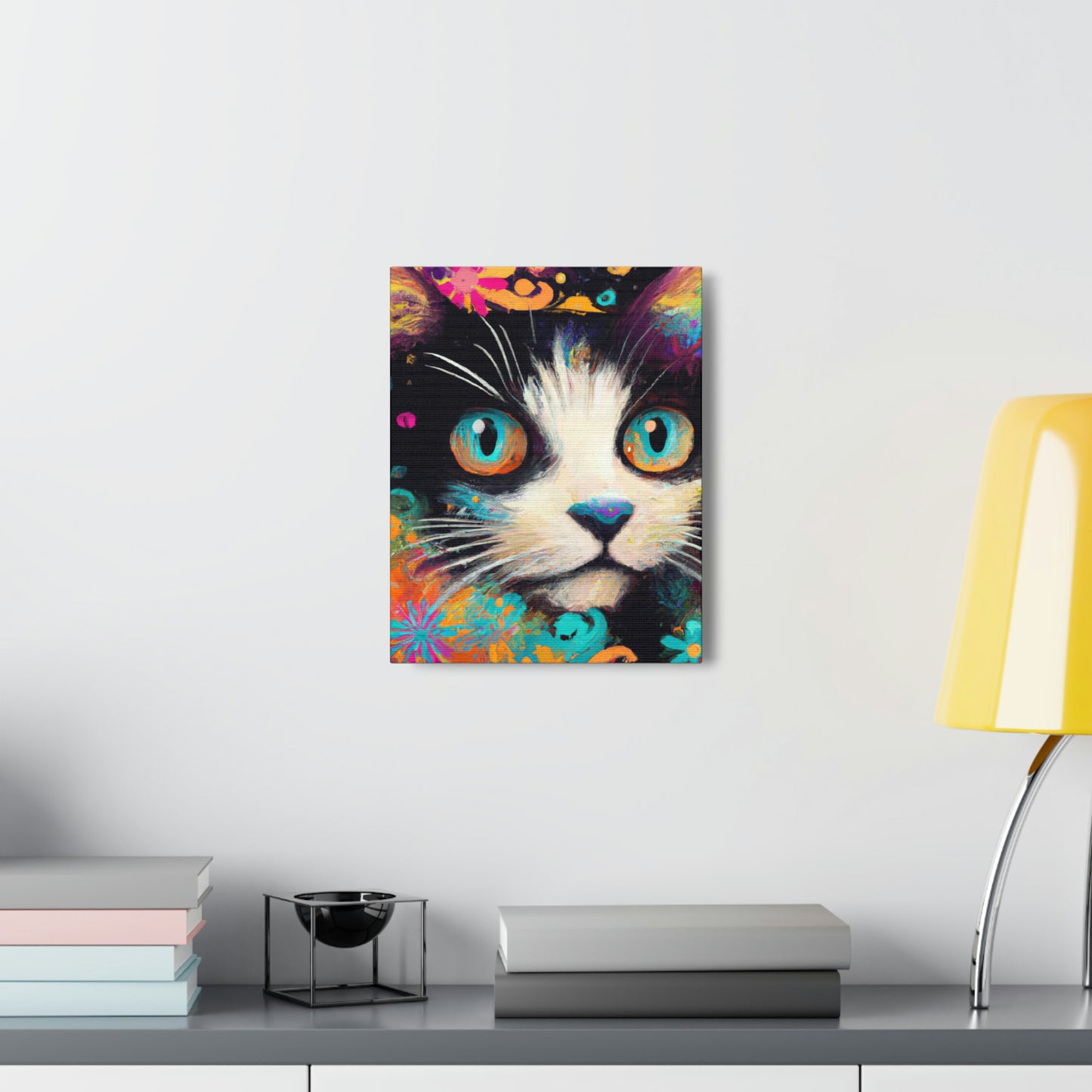 Feline Flourish. - Canvas